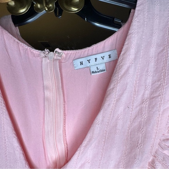 HYDVE b neck ruffle baby doll dress size large - Picture 3 of 8